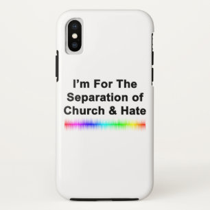 Church and Hate iPhone X Case