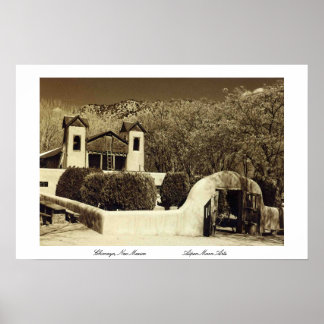 Church at Chimayo, New Mexico Poster