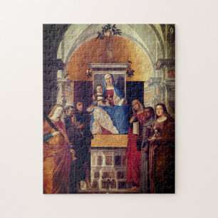 Church Baptism Vintage Mediaeval art Jigsaw Puzzle
