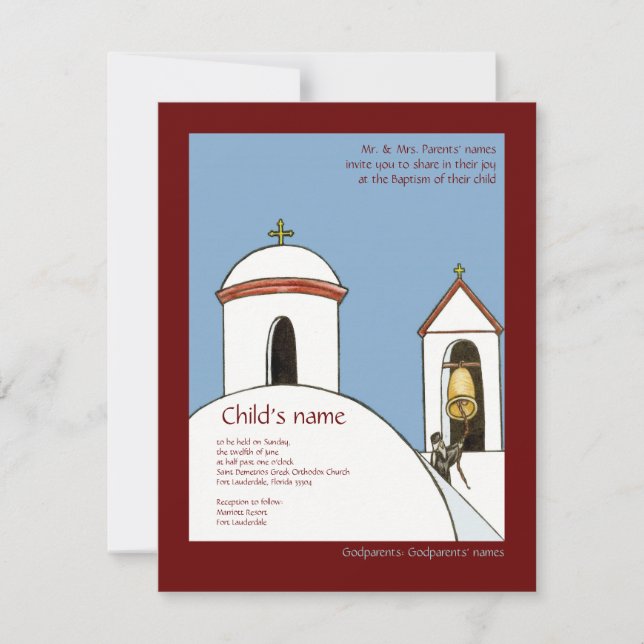 Church Bells Invitation (Front)