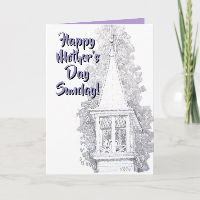 Church Bells Ring Sunday #151002 Mother's Day    Card (Front)