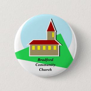 Church, BradfordCommunityChurch 6 Cm Round Badge