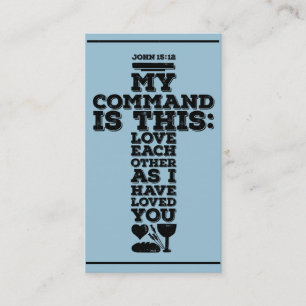 Church calling card, church advertisements idea card