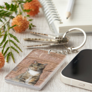 Church Cat Key Ring