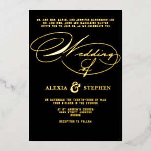 Church Ceremony Celebration, Modern Script Wedding