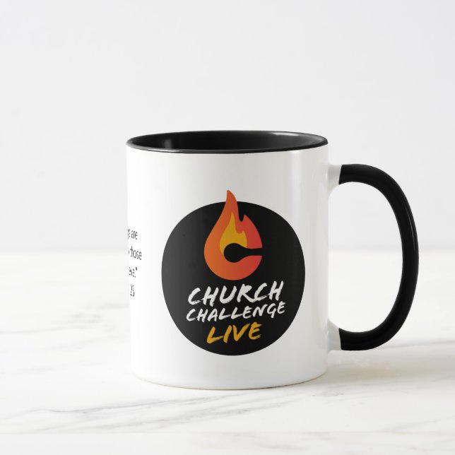 Church Challenge ALL THINGS ARE POSSIBLE Flame Mug (Right)