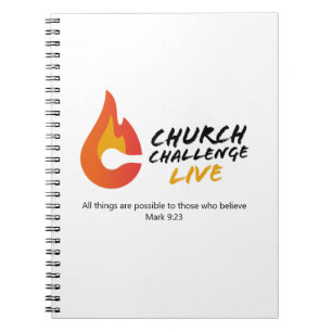 Church Challenge ALL THINGS ARE POSSIBLE  Notebook