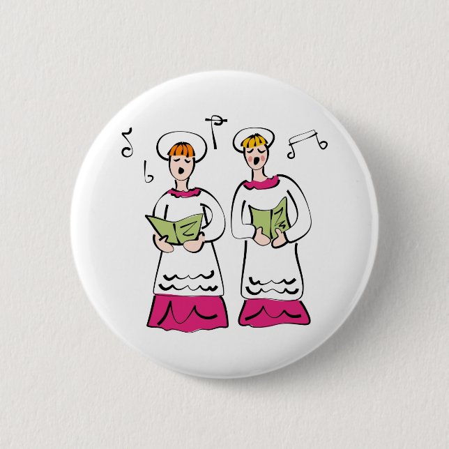 Church Choir 6 Cm Round Badge (Front)