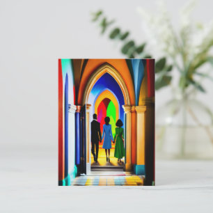 "Church" Christian Art Postcard