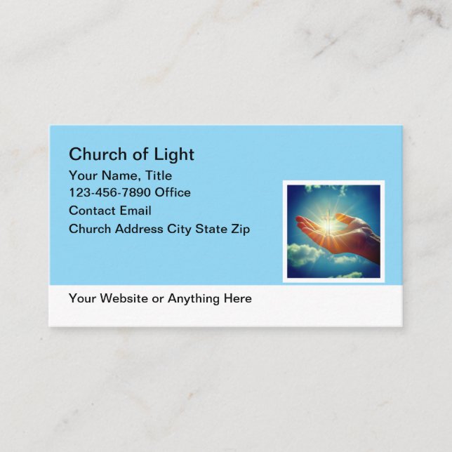 Church Christian Business Cards  (Front)