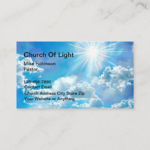 Church Christian Sun Beams Business Cards
