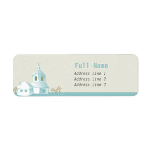 Church -christmas address labels