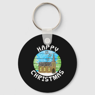 Church Christmas Carol Singing Choir Christian Min Key Ring