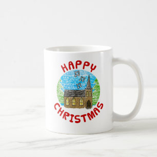 Church Christmas Christian Traditional Coffee Mug