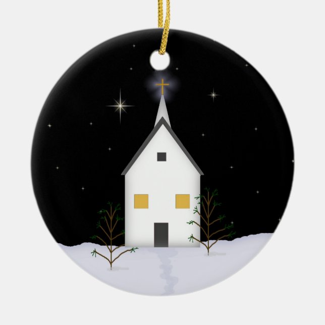 Church Christmas Remembrance Ornament (Front)