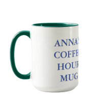 Church coffee hour mug with cross