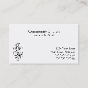 Church Cross Business Cards