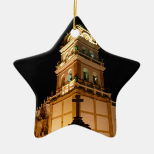 church cross ceramic ornament