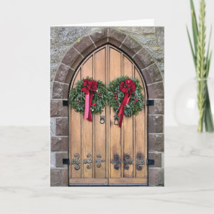 Church Door Holiday Card
