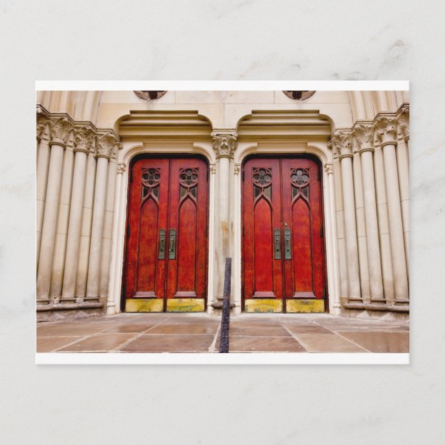 Church Doors Postcard (Front)