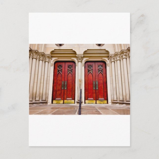 Church Doors Postcard (Front)
