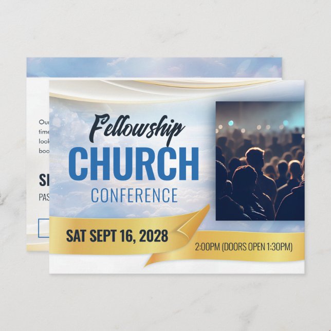 Church Event Conference Postcard (Front/Back)