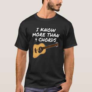 Church Guitarist I Know More Than 4 Chords Worship T-Shirt