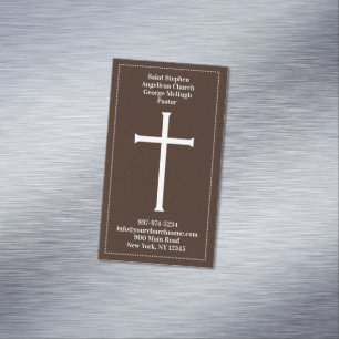 Church Holy Cross Magnetic Business Card
