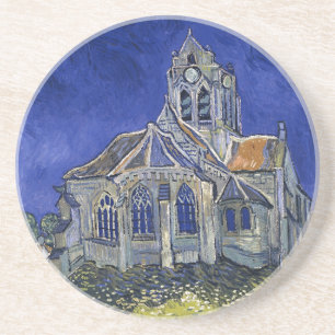 Church in Auvers by Van Gogh Painting Art Coaster