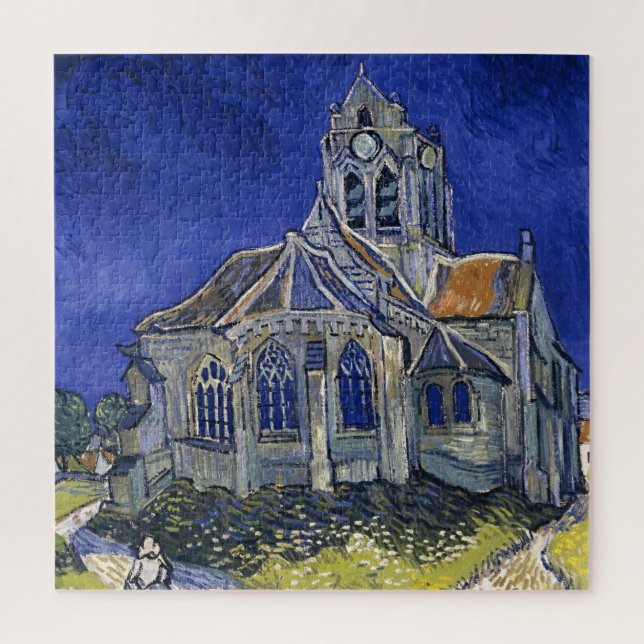 Church in Auvers by Van Gogh Painting Art Jigsaw Puzzle (Vertical)