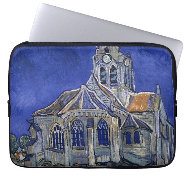 Church in Auvers by Van Gogh Painting Art  Laptop Sleeve (Front)