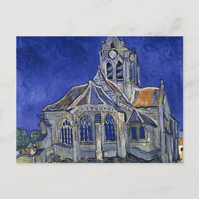 Church in Auvers by Van Gogh Painting Art Postcard (Front)