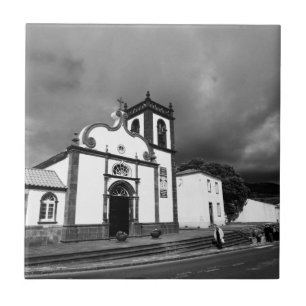 Church in Azores Ceramic Tile