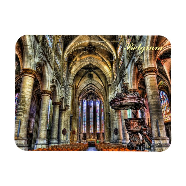 Church in Belgium Magnet (Horizontal)