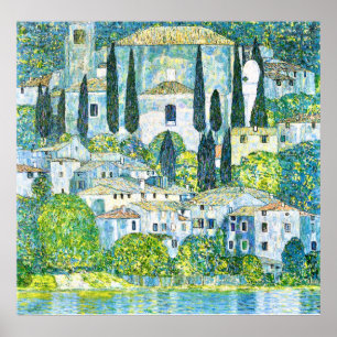 Church in Cassone by Gustav Klimt Poster