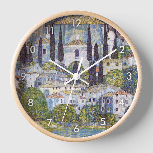 Church in Cassone, Gustav Klimt Clock (Front)