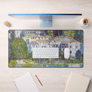 Church in Cassone, Gustav Klimt Desk Mat