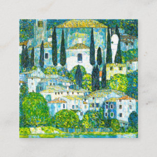 Church in Cassone Gustav Klimt Enclosure Card