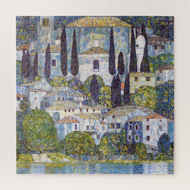Church in Cassone, Gustav Klimt Jigsaw Puzzle (Vertical)
