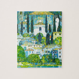 Church in Cassone Gustav Klimt Jigsaw Puzzle