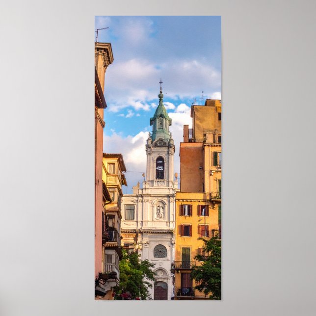 church in city poster (Front)