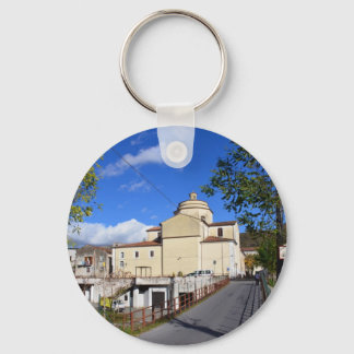 Church In Laino Borgo Key Ring