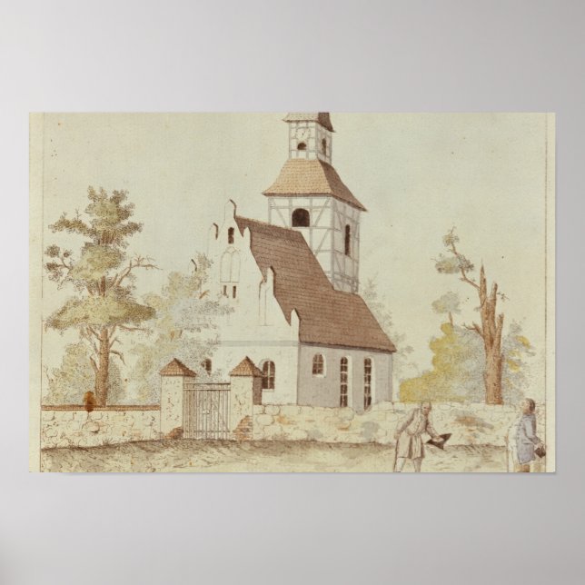 Church in Pankow, Berlin Poster (Front)