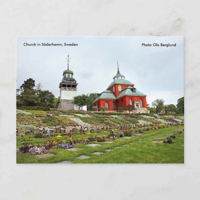 Church in Söderhamn, Sweden, Pho... Postcard (Front)