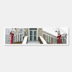 Church in the Snow Bumper Sticker