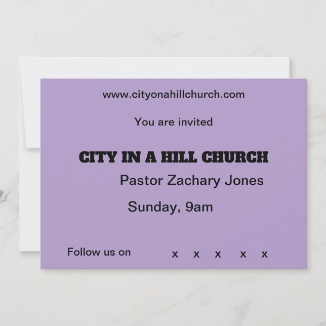 Church Invitation (Front)