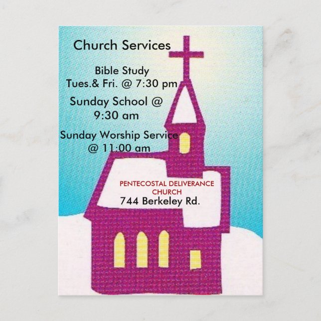 church invitations (Front)
