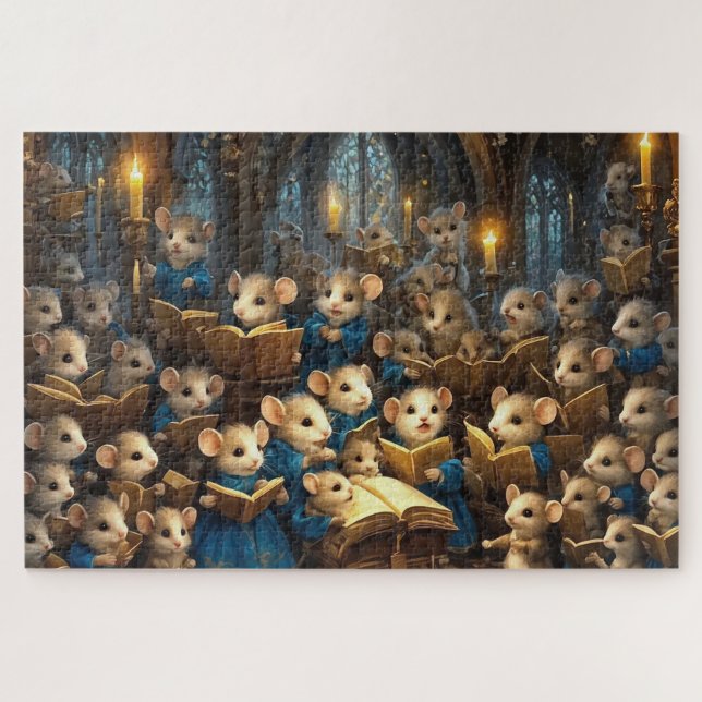 Church Mouse Choir  Jigsaw Puzzle (Horizontal)