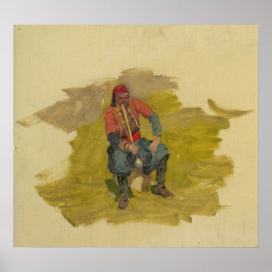 Church - Near East Man Donkey 1868 Poster