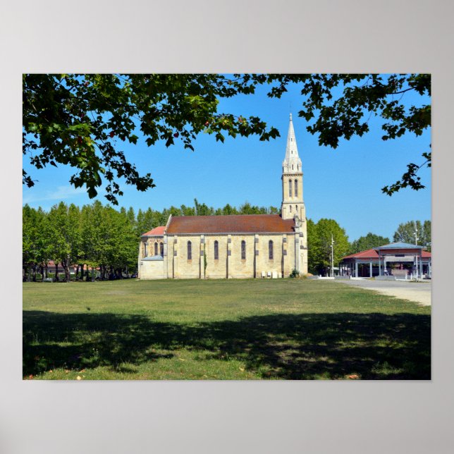 Church of Audenge in France Poster (Front)